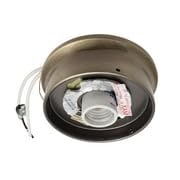 B&P Lamp® 4 Inch Fitter Wired Flush Mount Ceiling Fixture, Satin Nickel Finish