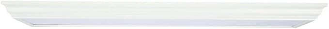 Lithonia Lighting Vanderlyn 4 Foot LED Kitchen Light Fixture, Linear Flush Mount Ceiling Light Fixture, 4000K Cool White, 3700 Lumens, 120 Volts, 35 Watts, Damp Listed, Bronze (FMFL 30840 VANL BZ)