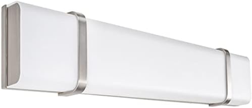 WAC Lighting, Link 27in LED Energy Star Bathroom Vanity & Wall Light 3000K in Brushed Nickel