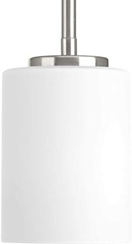 Progress Lighting P5170-09 Replay One-Light Mini-Pendant, Brushed Nickel