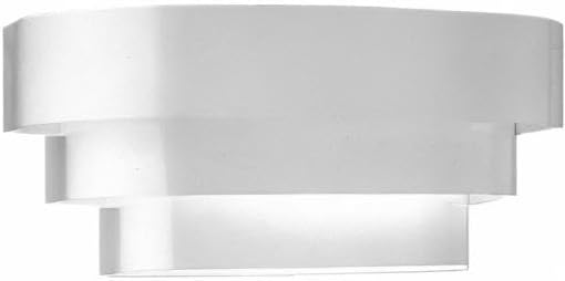 Progress Lighting Louvered Wall Sconce, Indoor, P7103-30, White
