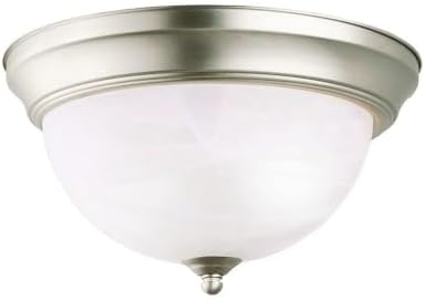 Kichler 8108NI Flush Mount 2-Light, Brushed Nickel