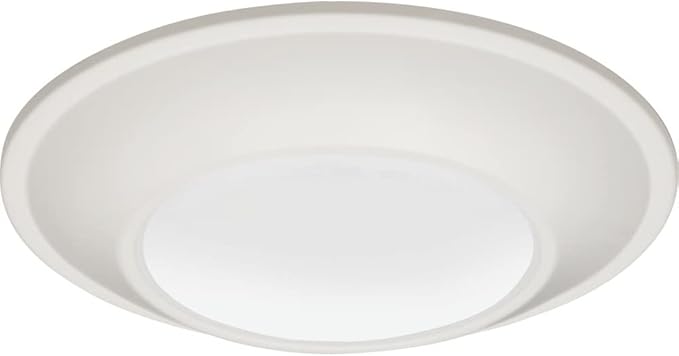 Juno JSBT 4-Inch SlimBasics Tapered Disk Downlight, Switchable, White (1 Pack)