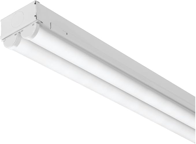 Lithonia Lighting 2 Light LED Strip Light, 4 Foot LED Ceiling Lighting Fixture, 4500 Lumens, 4000K, 80CRI, 35W, Kitchen and Garage Use (MNSL L48 2LL MVOLT 40K 80CRI M6)