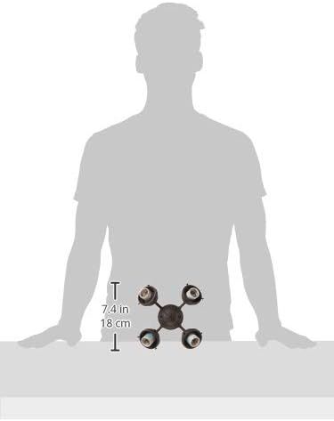 Hunter Four Light Bronze Fitter for Ceiling Fan - Ceiling Fan Light Kit Base & Replacement, Compatible with Hunter & Casablanca - 99143, New Bronze
