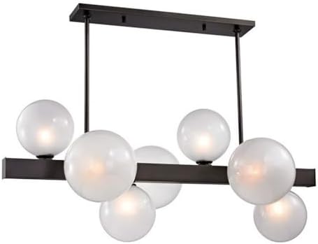 Hudson Valley Lighting Hinsdale 7-Light Island Pendant - 21.25 Inches Wide by 17.75 Inches High-Old Bronze Finish