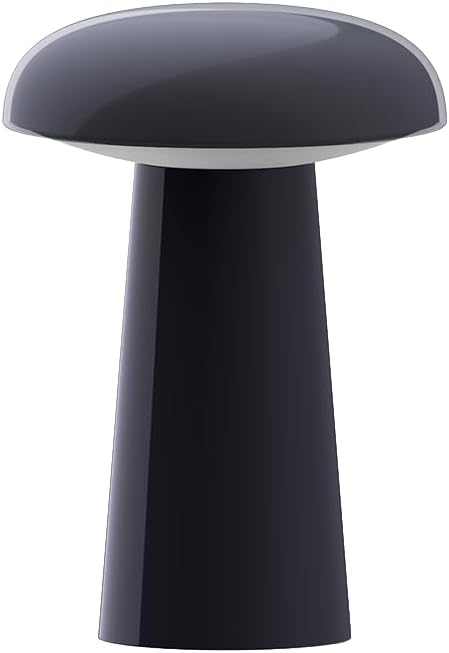 LUMENA Space M1 Portable Table Lamp | Rechargeable LED Bedside Lamp with Detachable Shade, 3 Brightness Levels, 3 Light Modes, 5000mAh Battery, Wireless Mood Light for Room Decor (Dark Blue)