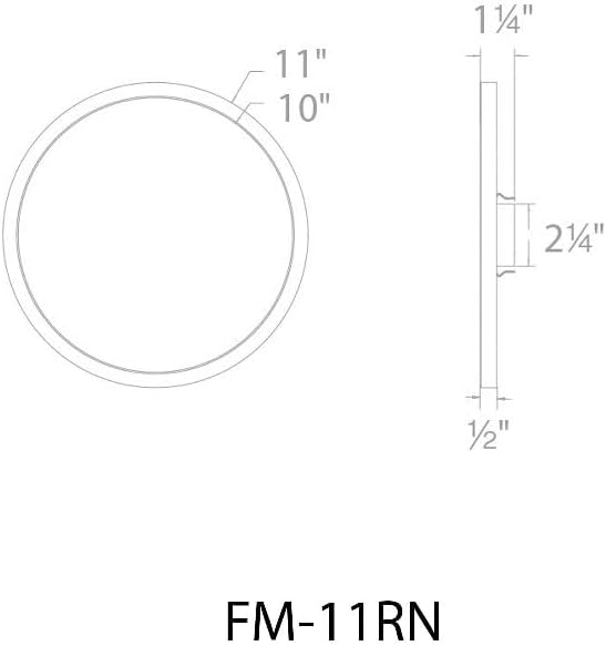 WAC Lighting, Round 11in LED Energy Star Flush Mount 3000K in White