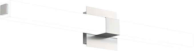 ZUZITO 32in Bathroom Light Fixtures Over Mirror, Brushed Nickel Modern LED Vanity Lighting, Dimmable Bath Wall Lights Bright White Light