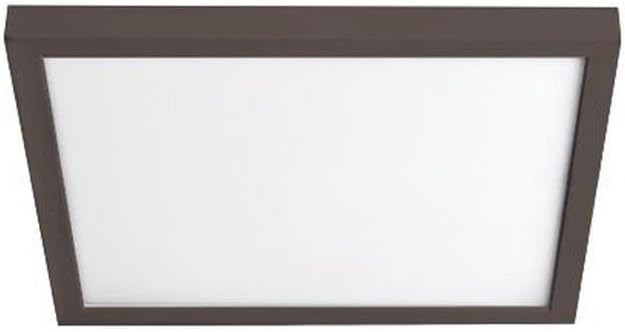 WAC Lighting, Square 11in LED Energy Star Flush Mount 3500K in Bronze