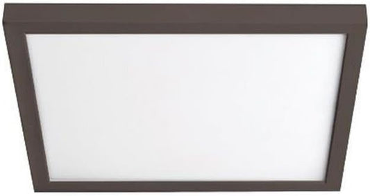 WAC Lighting, Square 11in LED Energy Star Flush Mount 3500K in Bronze