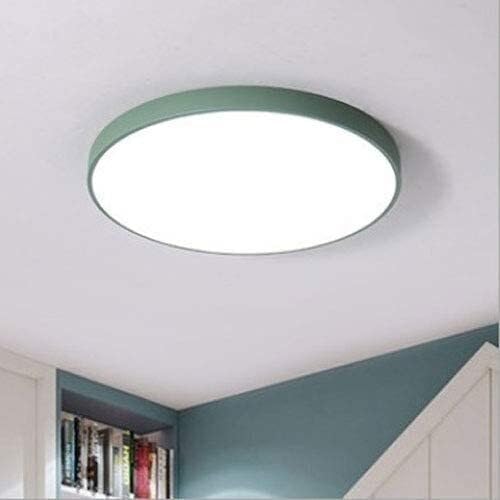 LED Flush Mount Ceiling Light Fixture Modern Minimalist Round Interior Lamp 6000-6500K Cold White Lighting Ultra-Thin 1.9 Inches Slim Suitable for Bedroom Loft Storage(White,Small)