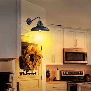 1 Pack Wall Lights Wall Mount for House Farmhouse Outdoor Wall Sconce Classic Barn Lights Outdoor & Indoor, 12"