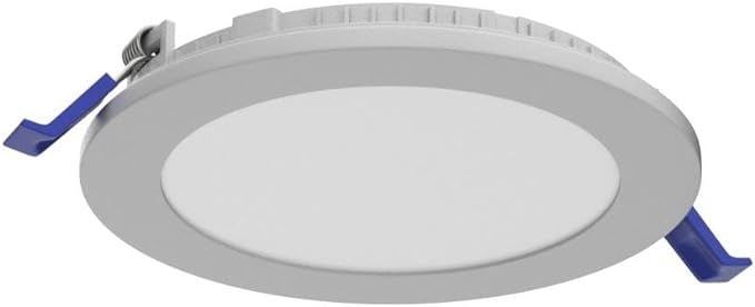 Meconard 6 Pack 6 Inch 5CCT LED Recessed Lighting with Night Light, 2700K/3000K/3500K/4000K/5000K Selectable Ultra-Thin LED Recessed Ceiling Lights, 12W=110W, 1050LM, Dimmable Canless Wafer Downlight
