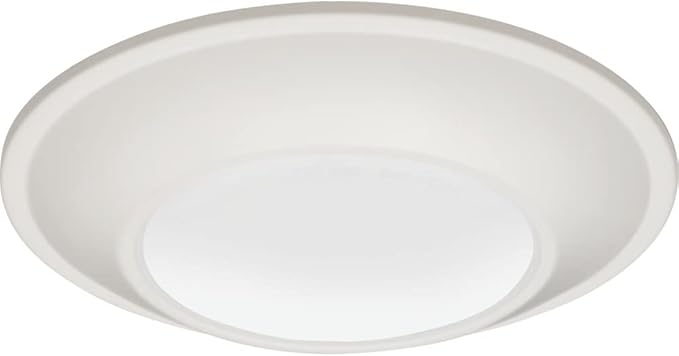 Juno JSBT 4-Inch SlimBasics Tapered Disk Downlight, Switchable, White (1 Pack)