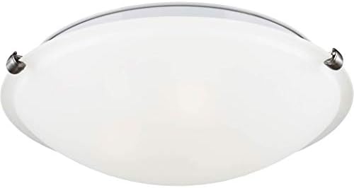 Seagull 7543502-962 Two Light Ceiling Flush Mount,White