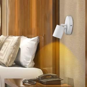 VANoopee Flush Mount LED Ceiling Spotlight Dimmable Adjustable Spotlight Directional Spot Lights Indoor Bright Can Accent Fixture for Living Room Bedroom - CRI90 Flicker Free 10W 800lm 3000K White