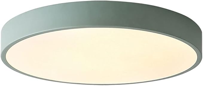 Ceiling Light Minimalist Round LED Flush Mount Ceiling Light Color Macaron Ultra-Thin 1.9 Inch Flat Lamp Three-Tone Light Panel Modern Ceiling Lighting for The Bedroom Corridor Kitchen