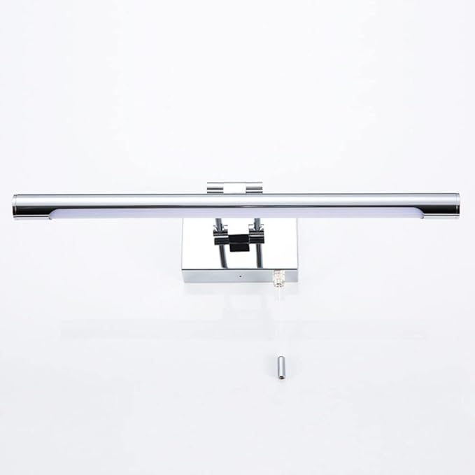 Bar LED Modern Bathroom Vanity Light 5W - Bathroom Lighting Fixture Over Mirror Lamp Chrome Finished Wall Sconces Make Up Vanity Light Fixtures with Pull Chain Switch On/Off, 13.77" 6000K