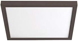 WAC Lighting, Square 11in LED Energy Star Flush Mount 3000K in Bronze