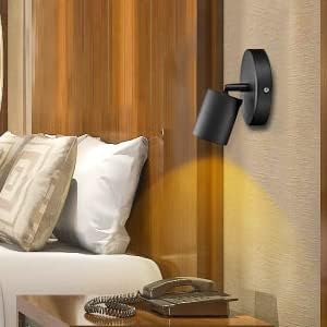 VANoopee Flush Mount LED Ceiling Spotlight Dimmable Adjustable Spotlight Directional Spot Lights Indoor Bright Can Accent Fixture for Living Room Bedroom - CRI90 Flicker Free 10W 800lm 3000K Black