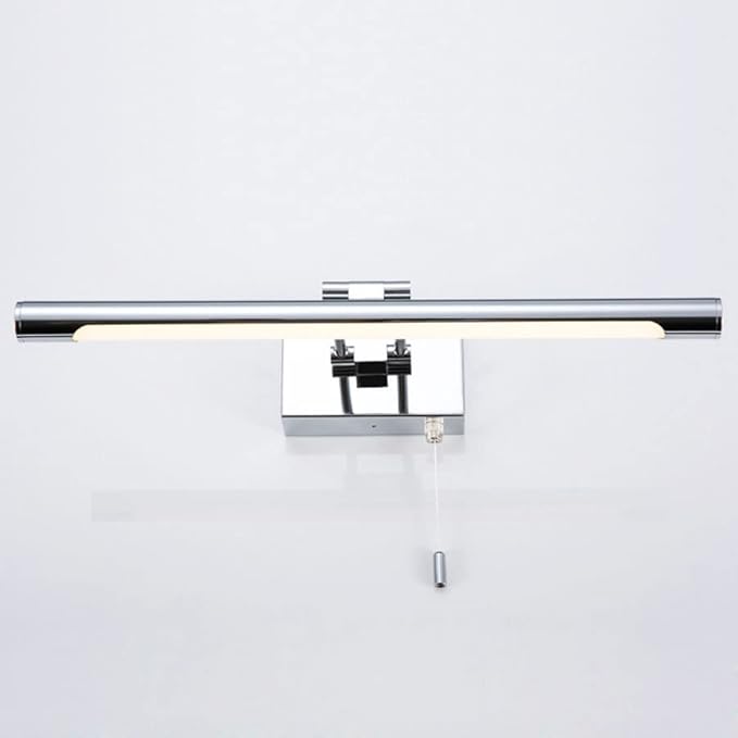 Bar LED Modern Bathroom Vanity Light 5W - Bathroom Lighting Fixture Over Mirror Lamp Chrome Finished Wall Sconces Make Up Vanity Light Fixtures with Pull Chain Switch On/Off, 13.77" 6000K