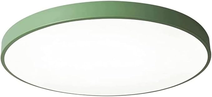 Minimalist Ceiling Lamp Round Ultra Thin Three Color Dimmable Flush Mount Sleek Modern Lighting Fixture for Bedroom Kitchen Corridor Livingroom Hallway(G,15.7in)