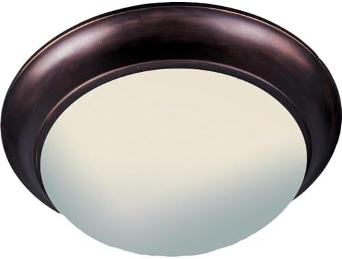 Maxim Lighting Essentials 3-Light Flush Mount | Rubbed Bronze Finish | Transitional Flush Mount | Ideal for Bedrooms, Hallways & Entryways | 5852FTOI