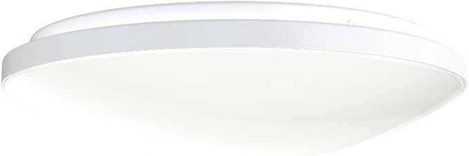 Juno 11 Inch Round LED Flush Mount Ceiling Light, Low Profile Modern Ceiling Light Fixture, Selectable 2700K/3000K/3500K/4000K/5000K Color Temperature, Dimmable, White (FMLR 11IN SWW5 90CRI WBT M4)