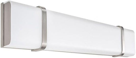 WAC Lighting, Link 27in LED Energy Star Bathroom Vanity & Wall Light 3000K in Brushed Nickel