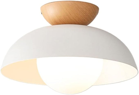 Minimalist Ceiling Light Round Ceiling Lamp Fixture Semi Recessed E14 Pendant Light Decoration Ceiling Lighting Fixtures Nordic Style Bedroom Aisle Corridor Entry