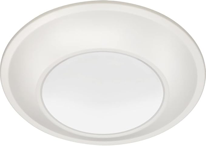 Juno JSBT 4-Inch SlimBasics Tapered Disk Downlight, Switchable, White (1 Pack)