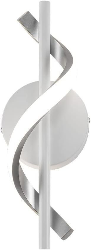Modern Wall Sconces, 9W Wall Lighting Fixture Lamps LED Aluminum Wall Lamps for Bedroom Living Room Hallway Hotel Indoor (White-Cold White)-13.7 inch