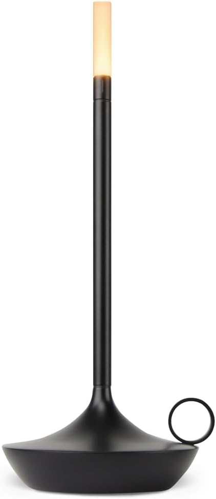 Graypants Wick Portable LED Lamp in Black, Classic