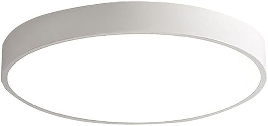 Ceiling Light Minimalist Round LED Flush Mount Ceiling Light Color Macaron Ultra-Thin 1.9 Inch Flat Lamp Three-Tone Light Panel Modern Ceiling Lighting for The Bedroom Corridor Kitchen