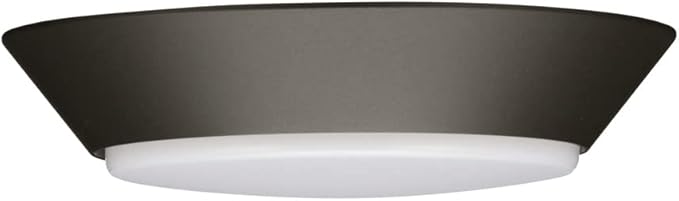 Lithonia Lighting Contractor Select 7 inch Round LED Flush Mount Thin Ceiling Light White 3000K Dimmable