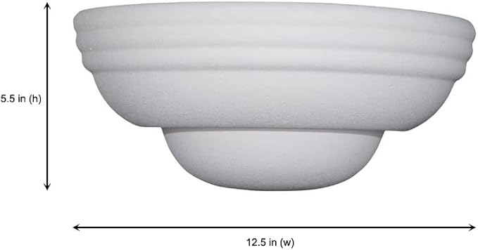 Designers Fountain Value Wall Sconce Light, 5.5 Inch Lighting Fixture for Bedroom, Bathroom and Entryway, White, 6030-WH