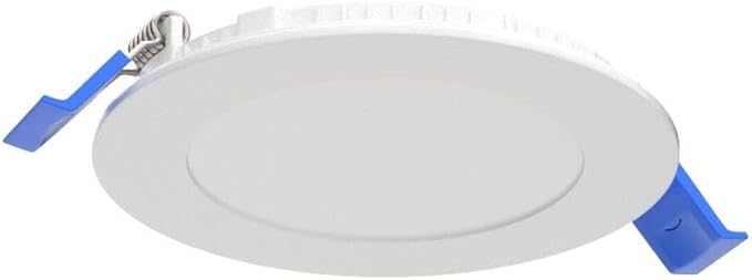 Meconard 6 Pack 4 Inch 5CCT LED Recessed Lighting with Night Light, 2700K/3000K/3500K/4000K/5000K Selectable Ultra-Thin LED Recessed Ceiling Lights, 9W=75W, 750LM, Dimmable Canless Wafer Downlight