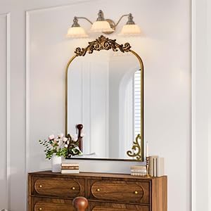 XIEDUN Brushed Nicke 3 Light Vanity Light Bathroom Vanity Light Fixture