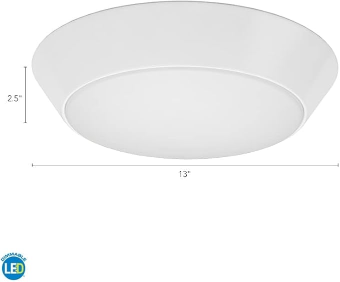 Lithonia Lighting FMML 13 840 FMML 13-Inch Round 120 Volts Versi Lite LED Flush Mount,0-10 Volt Dimming, White