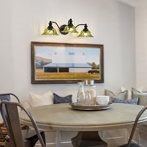 XIEDUN Green 3 Light Vanity Light Bathroom Light Modern Bathroom Light Fixtures