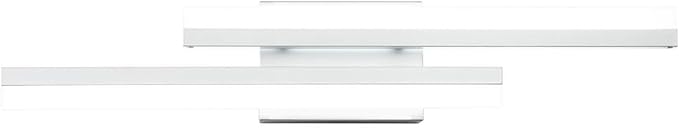 PRESDE 24" Inch LED Bathroom Vanity Light Bar, Modern Silver Wall Lighting Fixture Over Mirror