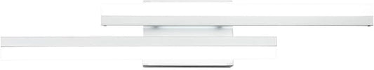 PRESDE 24" Inch LED Bathroom Vanity Light Bar, Modern Silver Wall Lighting Fixture Over Mirror