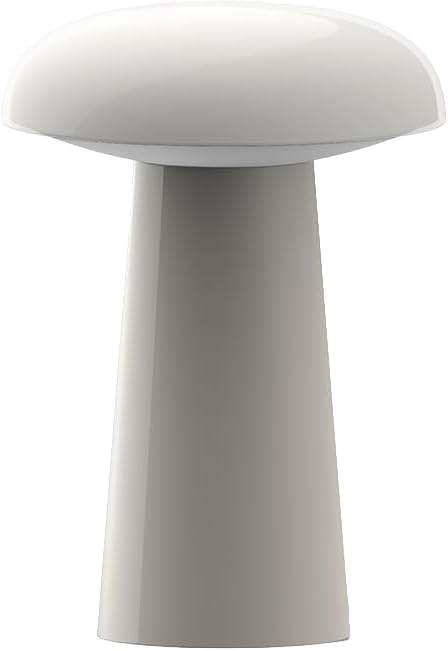 LUMENA Space M1 Portable Table Lamp | Rechargeable LED Bedside Lamp with Detachable Shade, 3 Brightness Levels, 3 Light Modes, 5000mAh Battery, Wireless Mood Light for Room Decor (Beige)