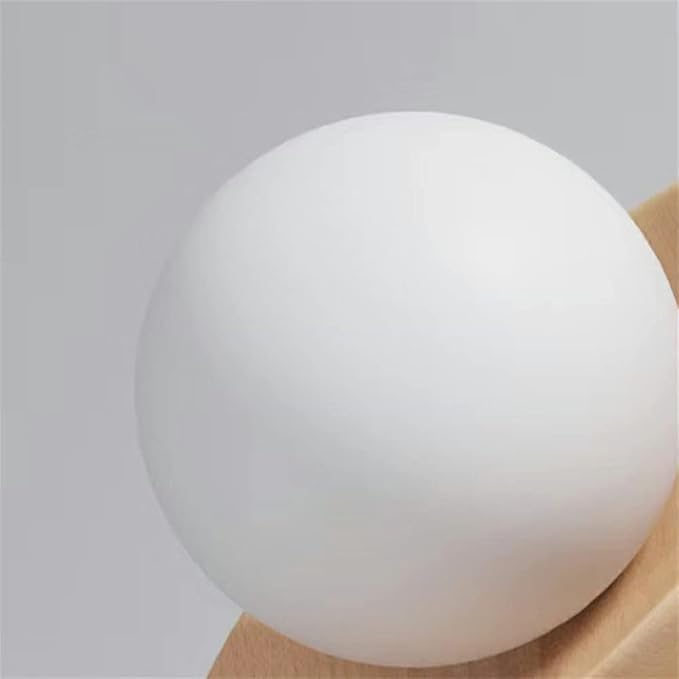 LITFAD Close to Ceiling Lamp Nordic Minimalist Wooden Small Ceiling Light Fixture for Bedroom Corridors Balconies, 11" W x 7.1" H 110V-120V