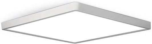 LED Flush Mount Ceiling Light Fixture, 6000K Cool White, 12inch 24W, 3200LM, Slim Flat Panel Lighting Fixture, Square Modern Ceiling Lamp for Bedroom, Kitchen, Living Room, Closet, Stairwell