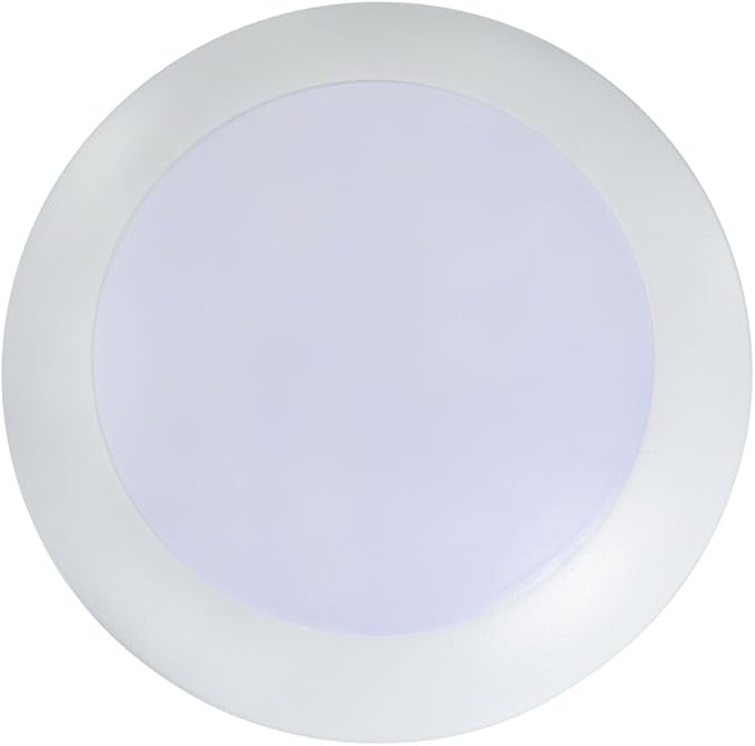 Topaz 4 Inch LED Flush Mount Disk Light, 8W 5CCT Selectable, 2700K,3000K,3500K,4000K,5000K, White