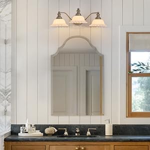 XIEDUN Brushed Nicke 3 Light Vanity Light Bathroom Vanity Light Fixture