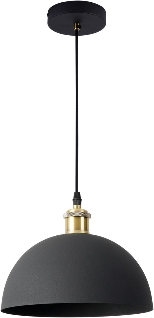 Modern Industrial Black Chandelier 9.8 inches, line Length 78.74 inches, Kitchen Island, Bedroom, Dining Room, Living Room, Hallway