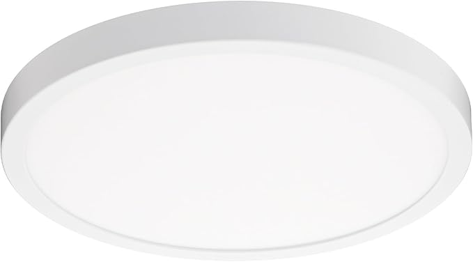 Builder Essential Round LED 7in Flush Mount 14W 1,100 Lumens with 5-CCT Selectability 2700-3000-3500-4000-5000K in White